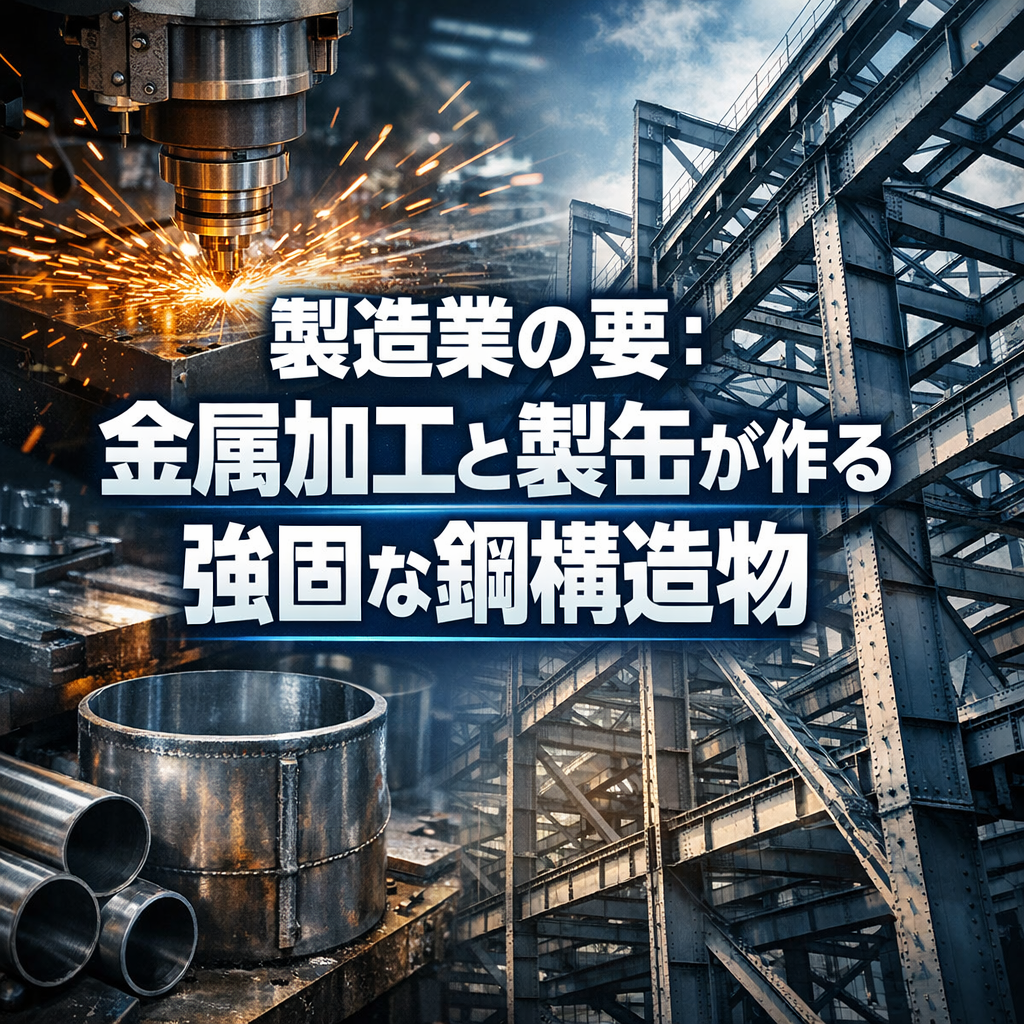 製造業の要：金属加工と製缶が作る強固な鋼構造物